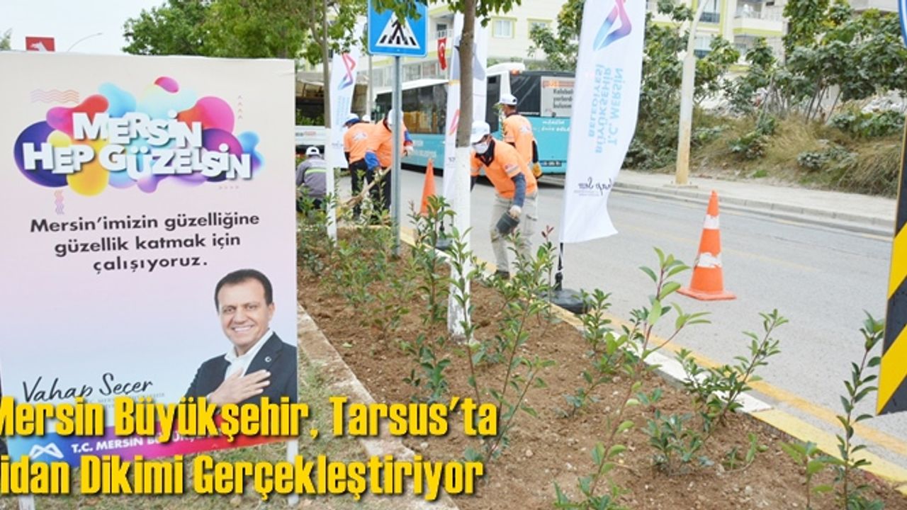 Mersin Büyükşehir, Tarsus'ta Fidan Dikimi Gerçekleştiriyor