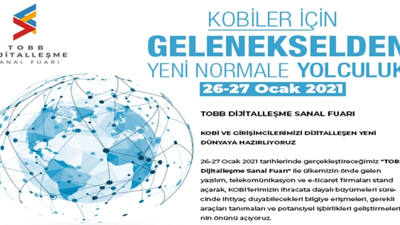 TOBB Dijitalleşme Sanal Fuarı’na Davetlisiniz