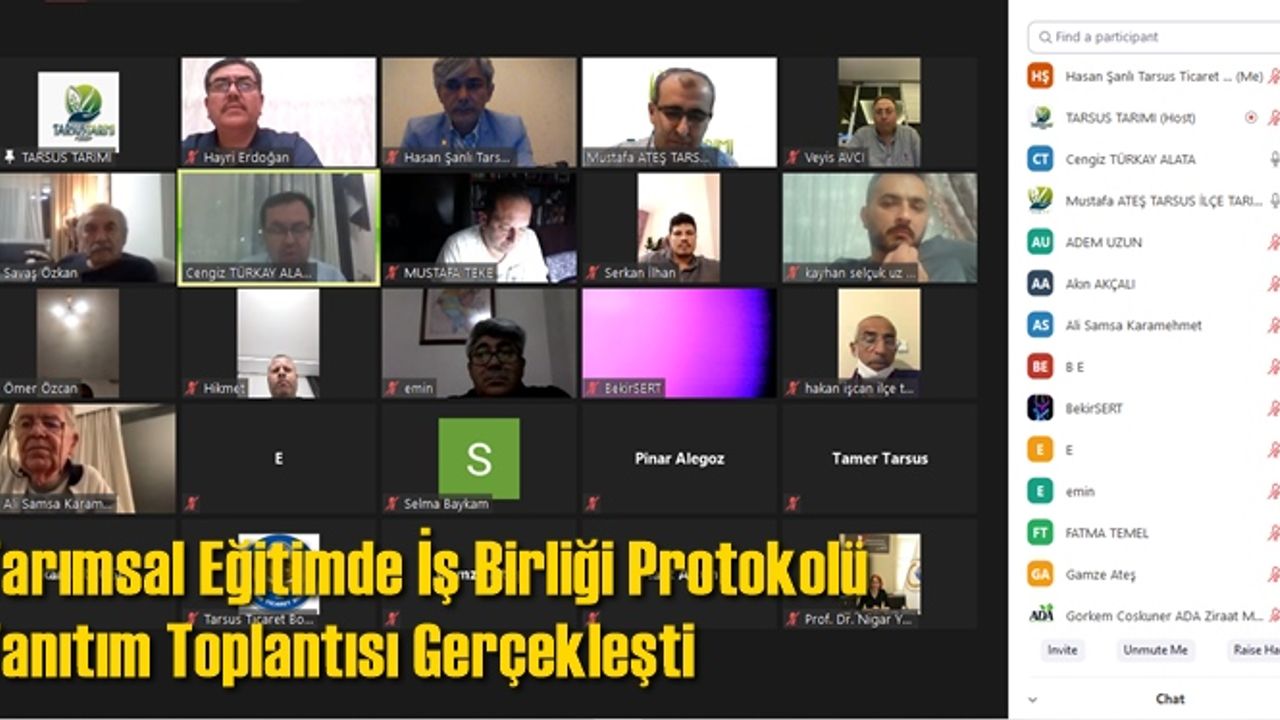 Tarımsal Eğitimde İş Birliği Protokolü Tanıtım Toplantısı Gerçekleşti