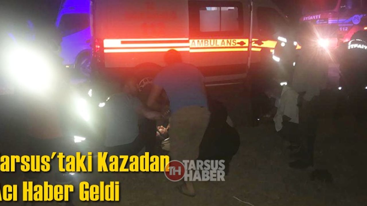 Tarsus'ta Takla Atan Otomobildeki 1 Kişi Öldü 2 Kişi Yaralandı