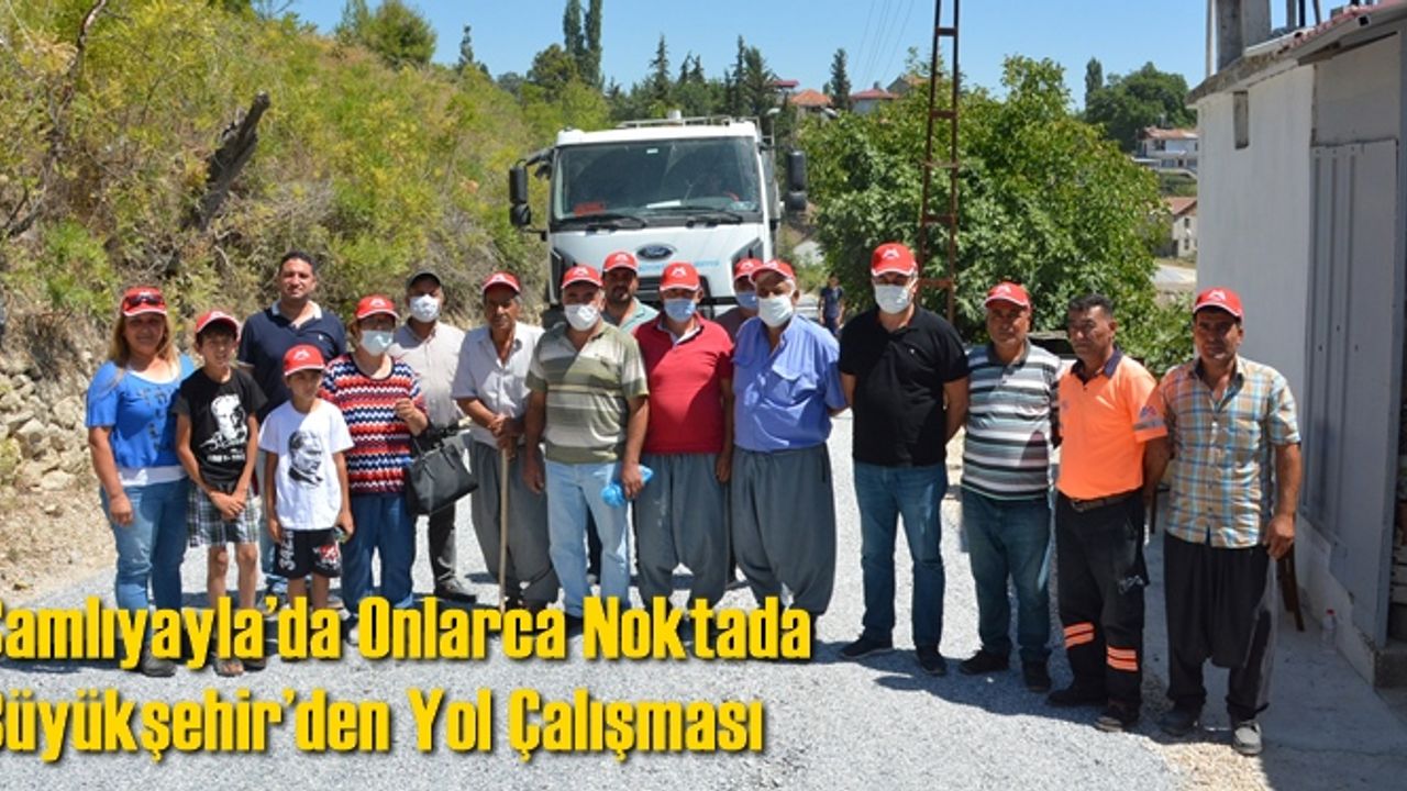 Çamlıyayla’da Onlarca Noktada Büyükşehir’den Yol Çalışması