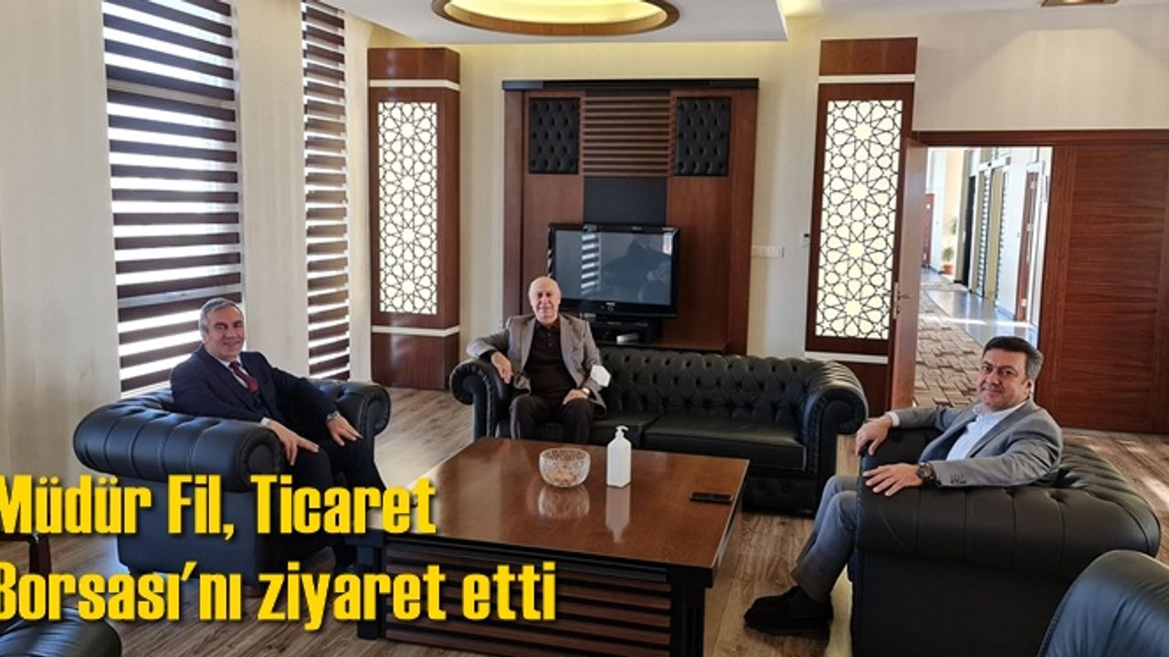 Tarsus Emniyet Müdürü Ebubekir Fil, Tarsus TSO ile Ticaret Borsası'nı ziyaret etti