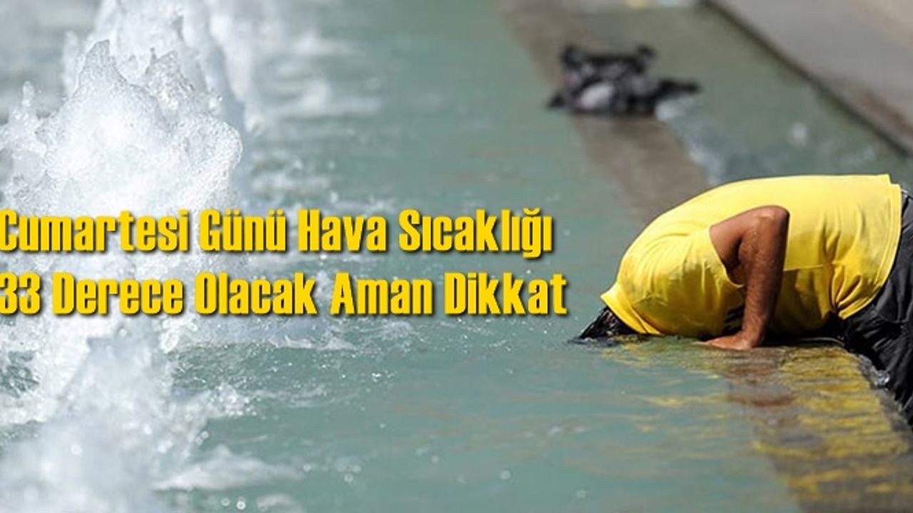 Cumartesi Günü Yanacağız Tarsus Hava Durumu Haftalık (22-27 Nisan 2022)
