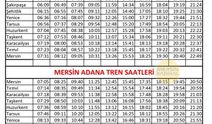 Tarsus Mersin 2023 Tren Saatleri, Adana Tarsus Mersin Tren Saati 2023 Güncel Tren Saati