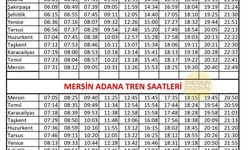 Tarsus Mersin 2023 Tren Saatleri, Adana Tarsus Mersin Tren Saati 2023 Güncel Tren Saati