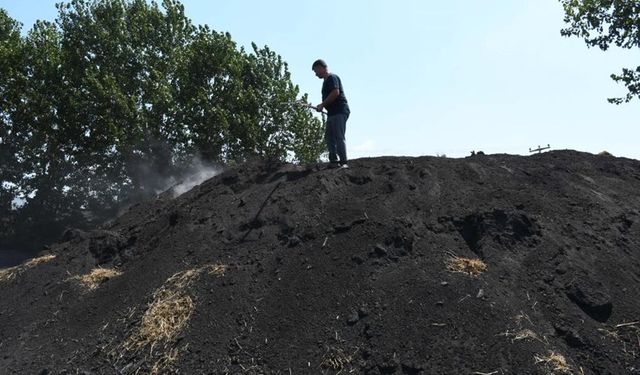 Sıcak havada kömür üretimi mesaisi