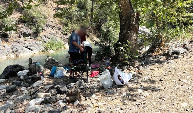 Mersin’de ormanlık alana izinsiz girenlere ceza kesildi