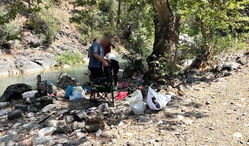 Mersin’de ormanlık alana izinsiz girenlere ceza kesildi